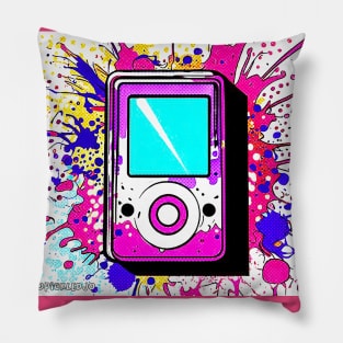 MP3 player Pop Art Pillow