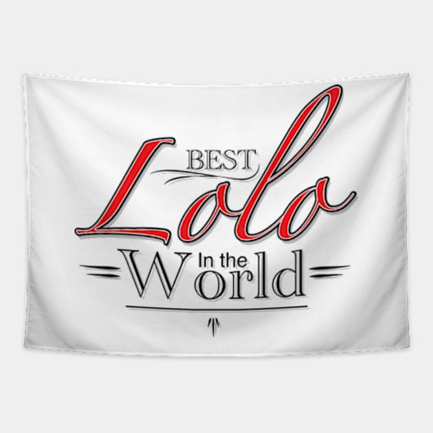 Best Lolo in the world Filipino design Tapestry by Estudio3e