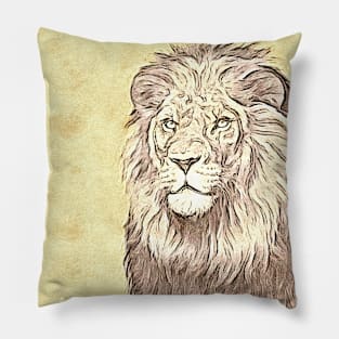 King Lion. King of the Jungle Pillow