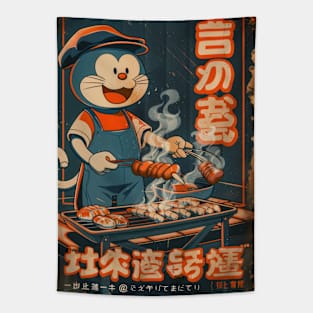 Vintage BBQ Fun Tapestry