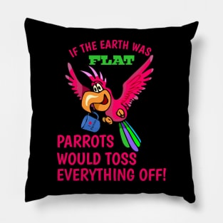 Parrot tossing mug Pillow