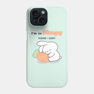 Cute Bunny, sleeping rabbit, sleepy bunny Phone Case