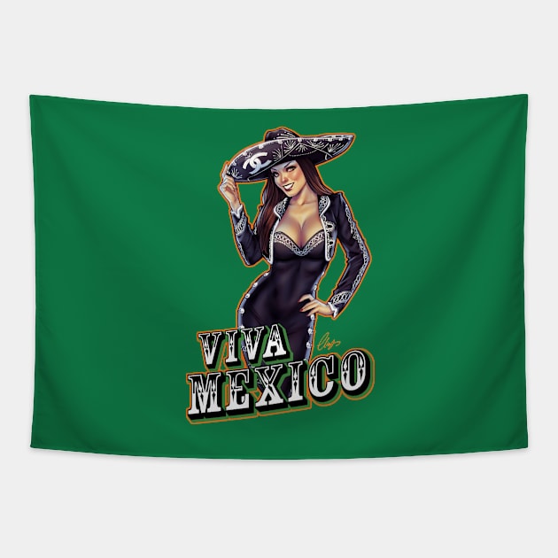 Viva Mexico Tapestry by Eliaschatzoudis