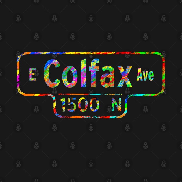 Colfax Street Sign Color by South-O-Matic