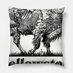 Yellowstone Bison Buffalo Pillow