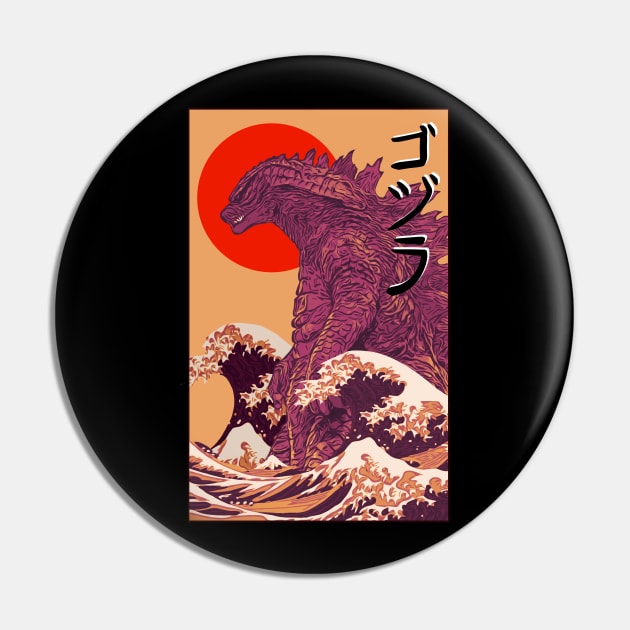 Godzilla Kaiju Pin by Summerdsgn