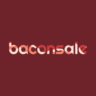 Basic Baconsale Logo - Bacon Print T-Shirt