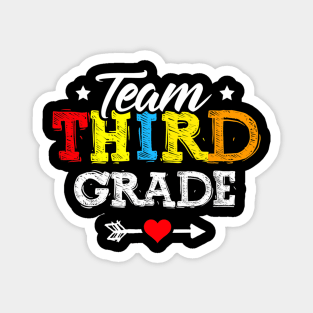 Team Third Grade Teacher Student Kids Back To School Magnet