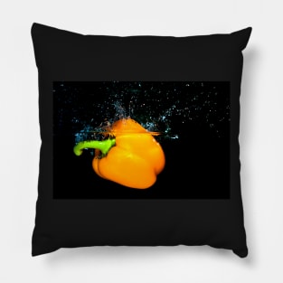 Yellow Pepper Splash 2 Pillow