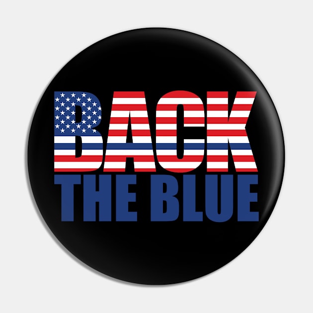 BACK the BLUE - Law Enforcement Pin by Jaxt designs