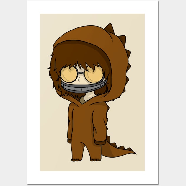 hoodie dinosaur chibi - Creepypasta - Posters and Art Prints