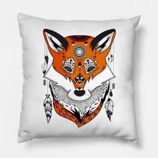 Fox Head Pillow