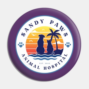 Sandy Paws Animal Hospital Pin