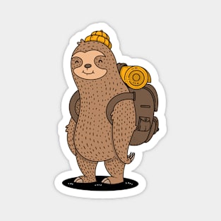 Adventurous Sloth Magnet