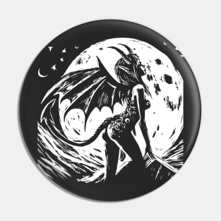 Retro Devil Girl Pin