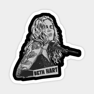 Beth H Black And White Paint Magnet