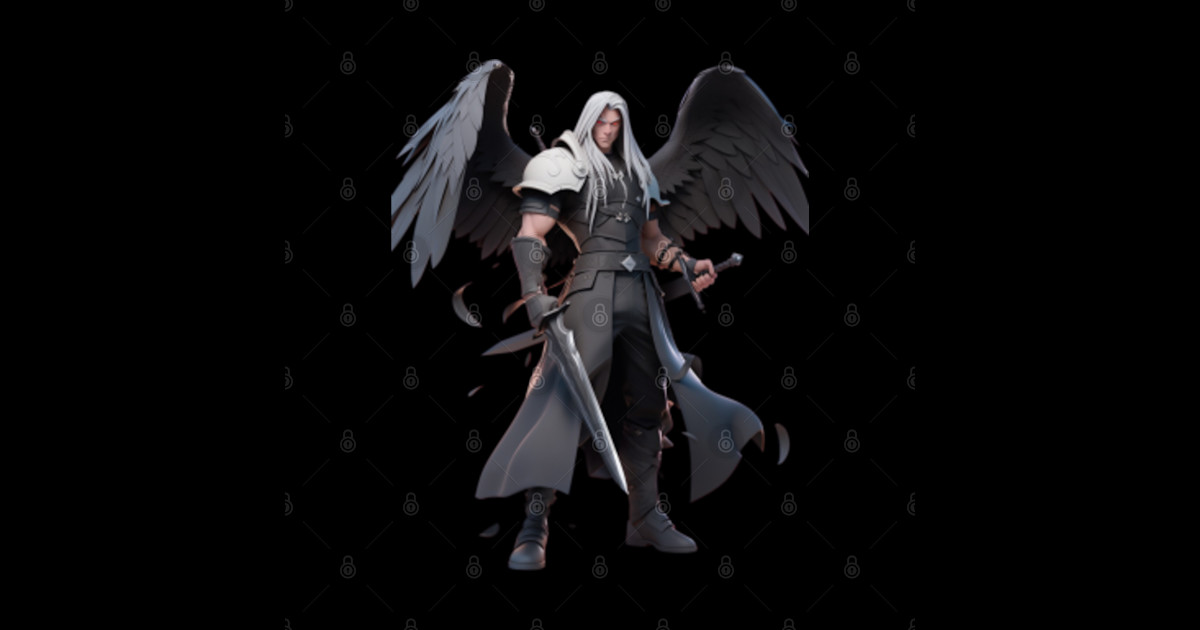 Final Fantasy with Fortnite aesthetics Sephiroth Movie Posters