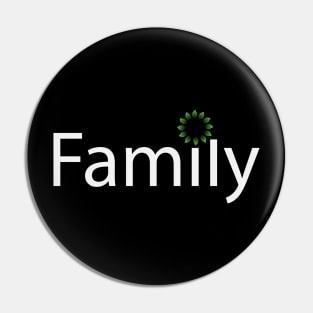 Family creative text design Pin