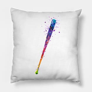 Baseball Bat Watercolor Sports Gifts Pillow