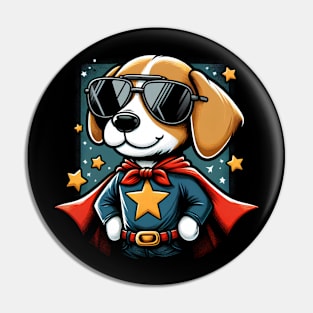 superhero dog Pin