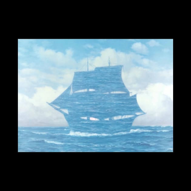 Rene Magritte Ship Cloud by mgpeterson590