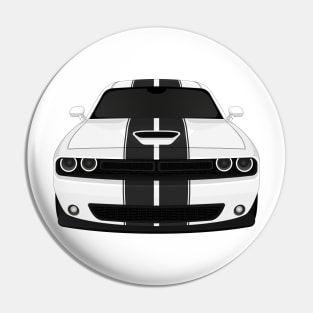 Challenger White + Stripes Pin