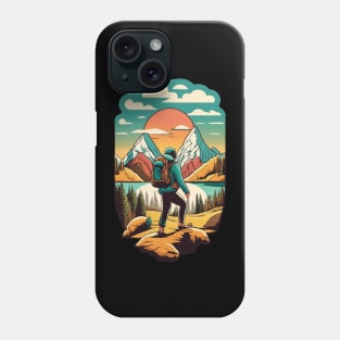 Mountains hiking club | Outdoors hiking and camping Phone Case