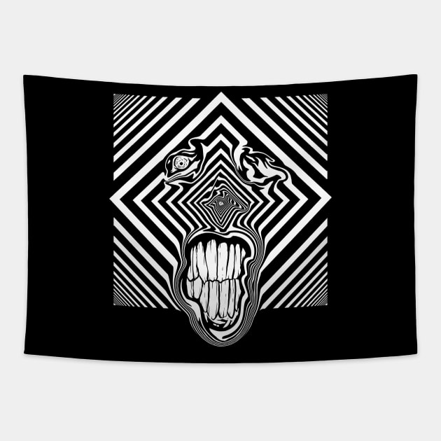 Tooth Face Tapestry by akawork280