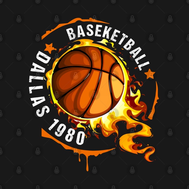 Graphic Basketball Name Dallas Classic Styles by Irwin Bradtke