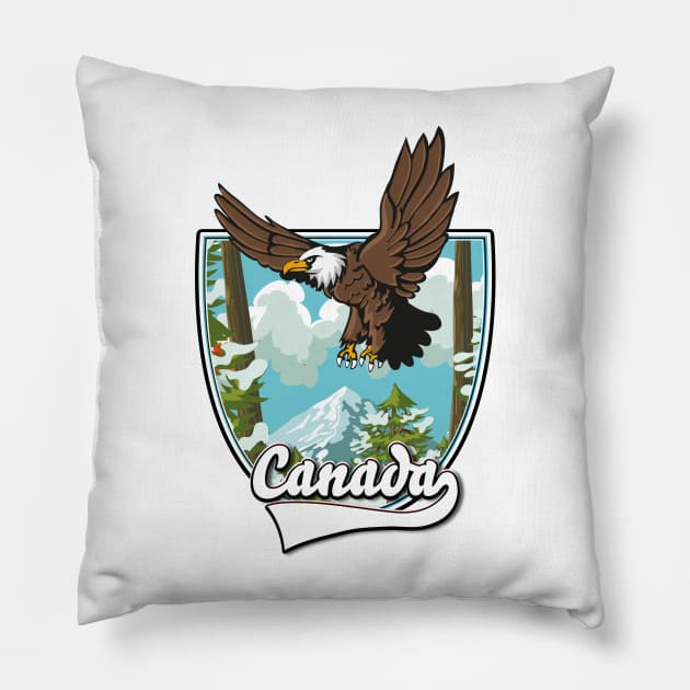 Canada By Air Pillow by nickemporium1