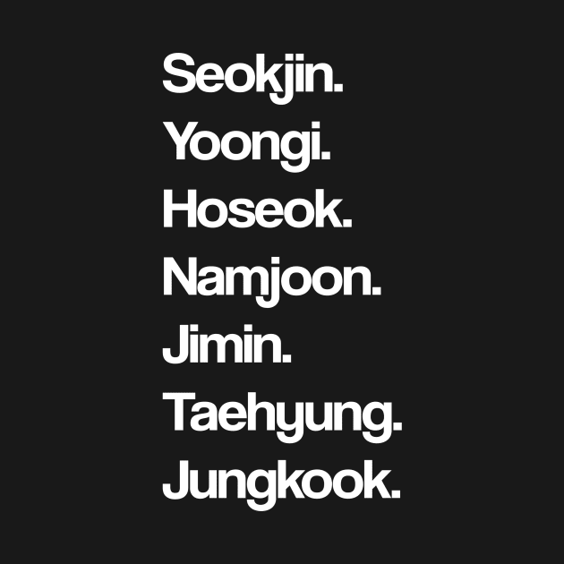 BTS - Members Real Names by Bystanders