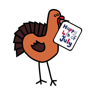 Happy 4th of July says Thanksgiving Turkey T-Shirt