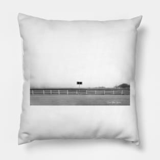 Decisions - Black And White Pillow