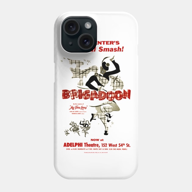 Brigadoon Playbill Phone Case by RockettGraph1cs