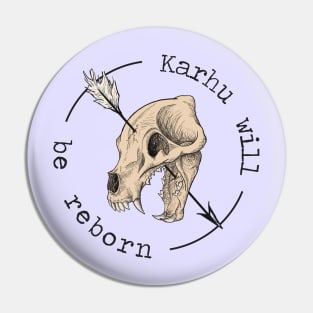 Karhu Reborn Skull Tattoo Pin