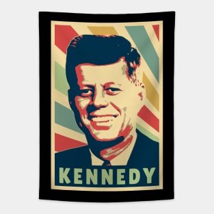 John F Kennedy Vintage Colors Tapestry