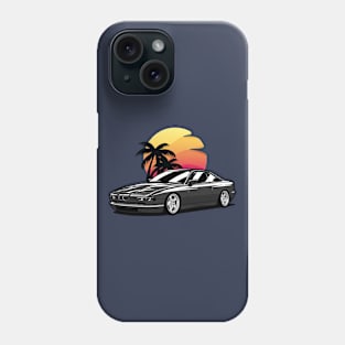 Black E31 860 Coupe Sunset Palms Phone Case