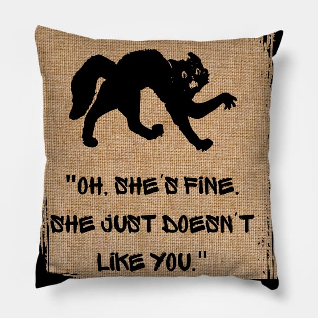 What Is Wrong with Your Cat? Pillow by WhoopsieDaisie!