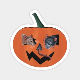 Rat Pumpkin Magnet