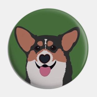 Corgi Smile Tri Pin