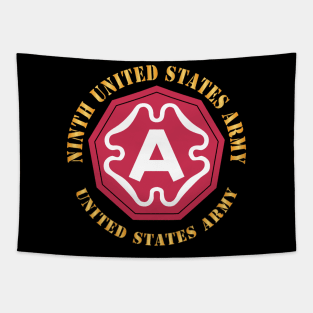 Ninth United States Army - US Army w SSI X 300 Tapestry