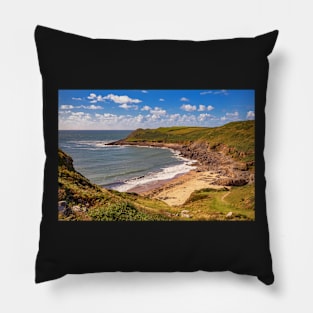 Fall Bay, Gower, Wales Pillow