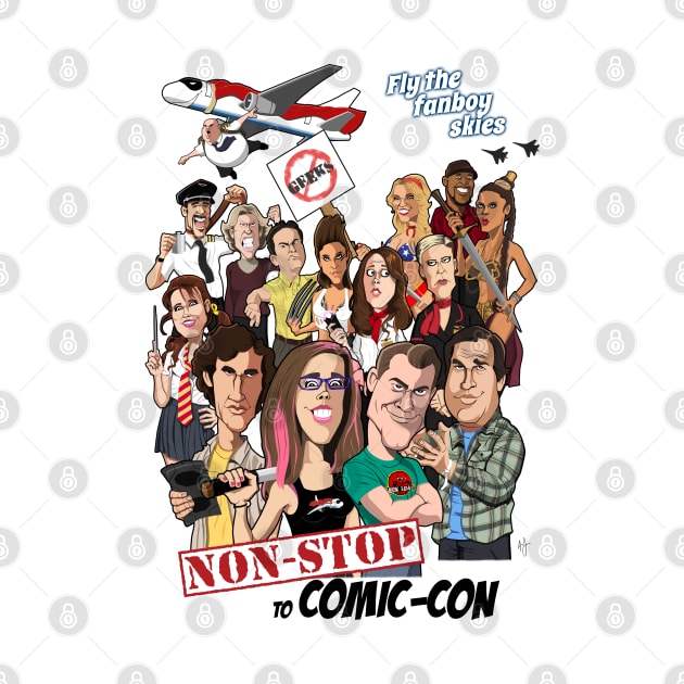 Non-Stop To Comic-Con by AndysocialIndustries