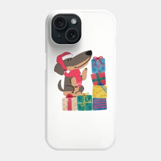 Wiener Dog Christmas Phone Case