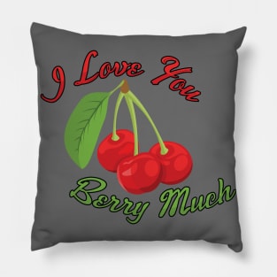 I Love You BERRY Much Pillow