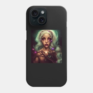 Women Wicca Art Witchy Artwork Beautiful Witch Girl 4 Phone Case