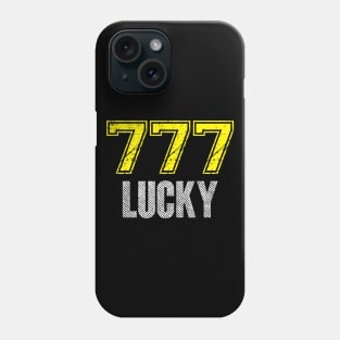 Funny T-Shirt 777 Lucky for Everyday Phone Case