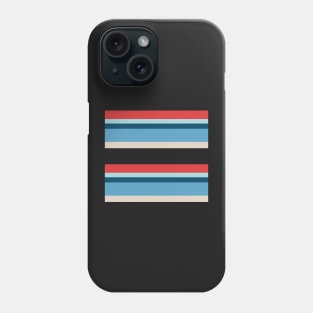 RETRO RED AND BLUE COLOR THEME STRIPE PATTERN FOR SUMMER Phone Case