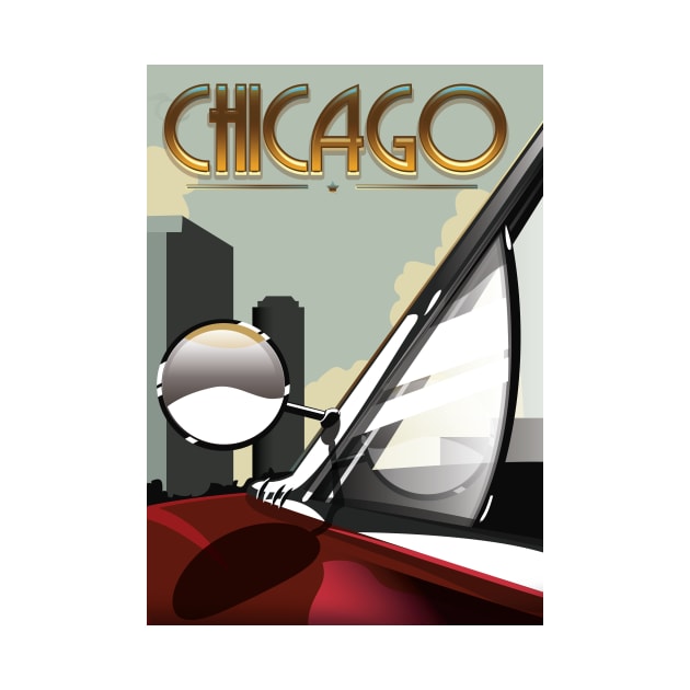 Chicago Travel poster by nickemporium1