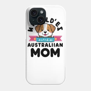 Mini Australian Shepherd Gifts World's Best Aussie Mom Phone Case